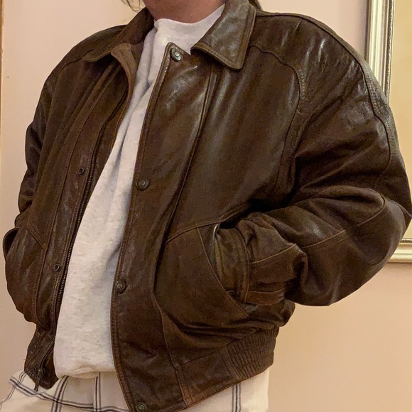 Brown Leather Jacket - Picture 7 of 8